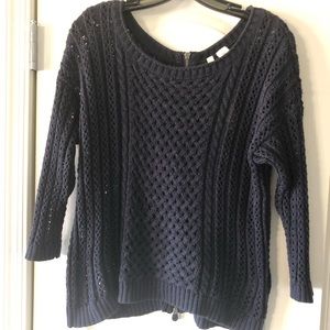NWT Anthropologie navy knit sweater